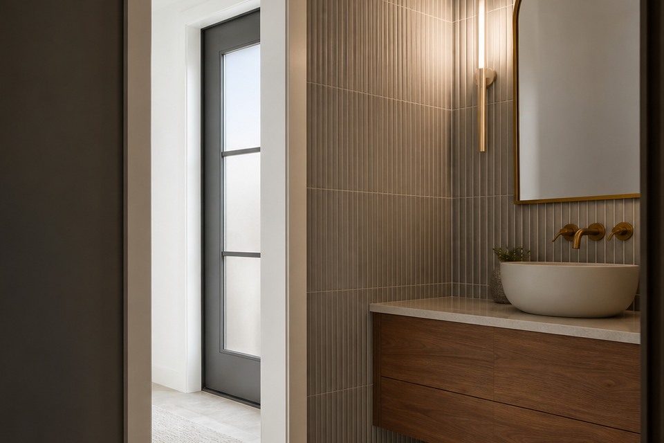 Detailed view for Tile installation in Milton showing joint alignment, edges and changes of plane
