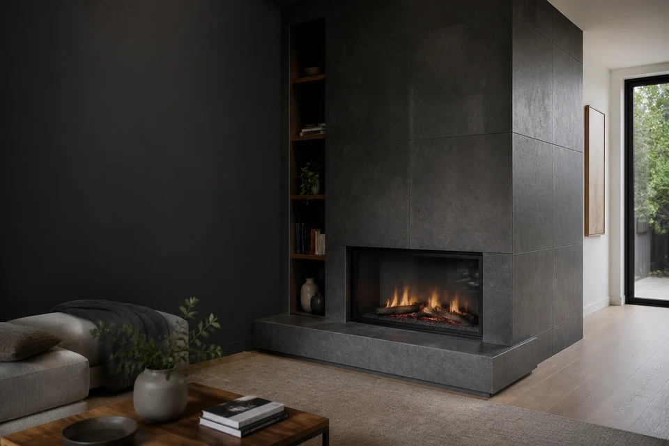 Tile planning reference for Planning a stone or porcelain fireplace surround