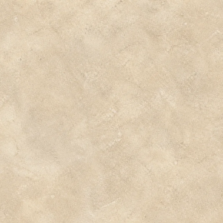 Warm limestone-look porcelain texture