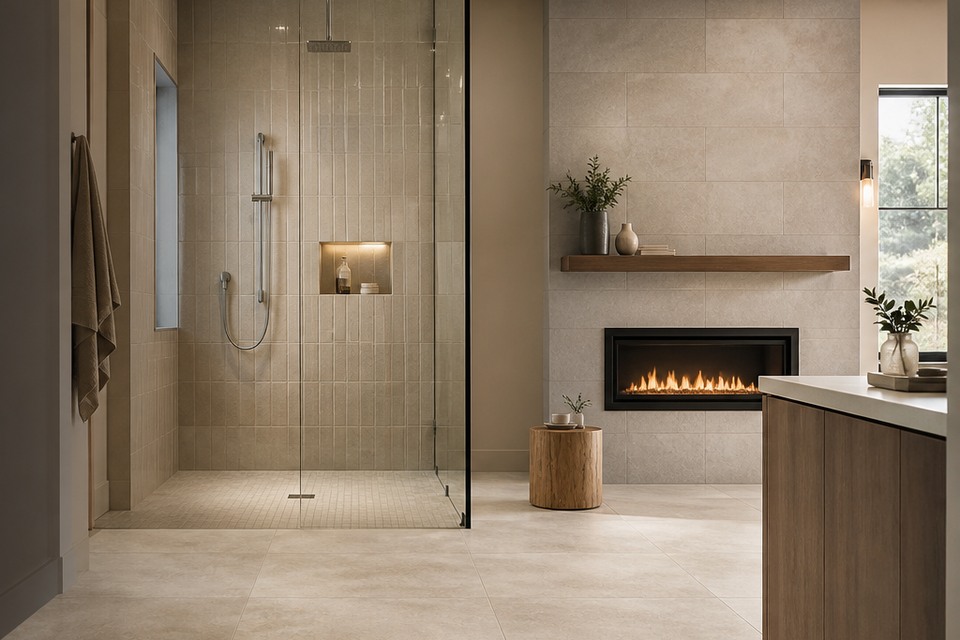 Detailed view for Tile Installation in Toronto and the GTA showing joint alignment, edges and changes of plane